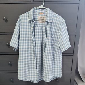 Timberland Light Blue Plaid Men's Shirt